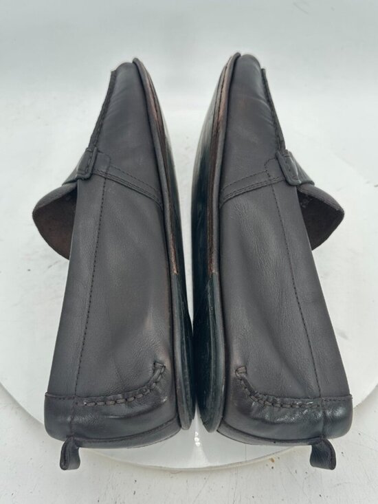 Salvatore Ferragamo Men Size 8.5 D Dark Brown Leather Buckle Loafer Dress Shoes main image 5